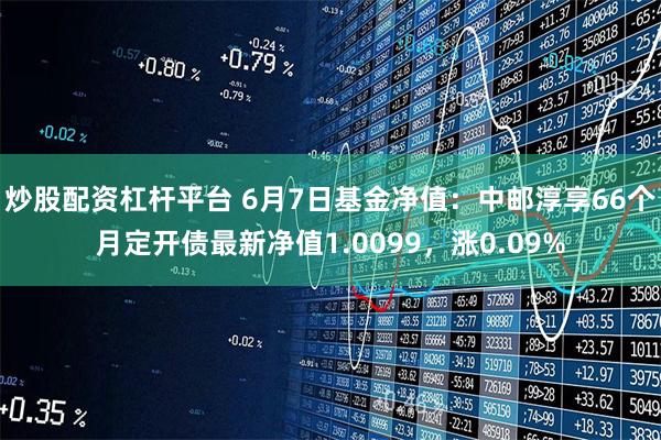 炒股配资杠杆平台 6月7日基金净值：中邮淳享66个月定开债最新净值1.0099，涨0.09%